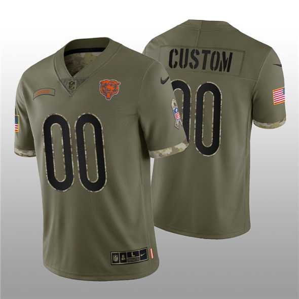 Men's Chicago Bears ACTIVE PLAYER Custom 2022 Olive Salute To Service Limited Stitched Jersey,We sell and wholesale Men's Chicago Bears ACTIVE PLAYER Custom 2022 Olive Salute To Service Limited Stitched Jersey on line form chian!